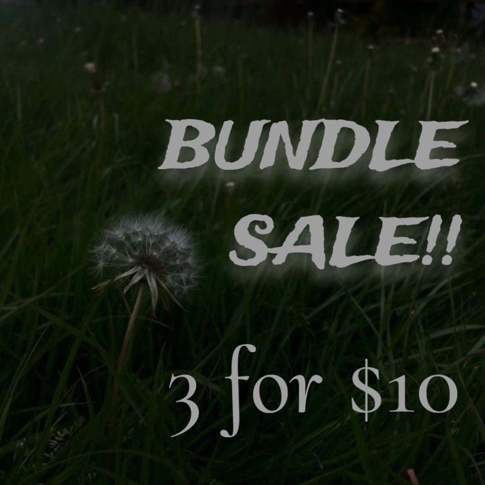3 FOR $10 BUNDLE SALE!!